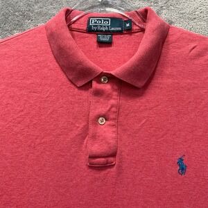 Polo by Ralph Lauren Mens Shirt Med Watermelon Short Sleeve Cotton Classic Fit